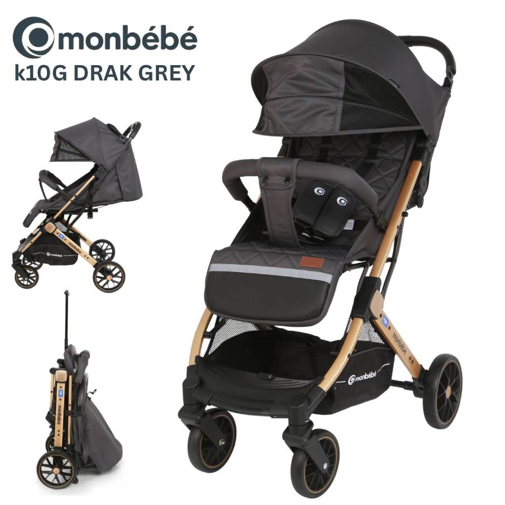 عربة أطفال MonBébé K10G – خفيفة الوزن وقابلة للطي للسفر