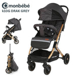 عربة أطفال MonBébé K10G – خفيفة الوزن وقابلة للطي للسفر