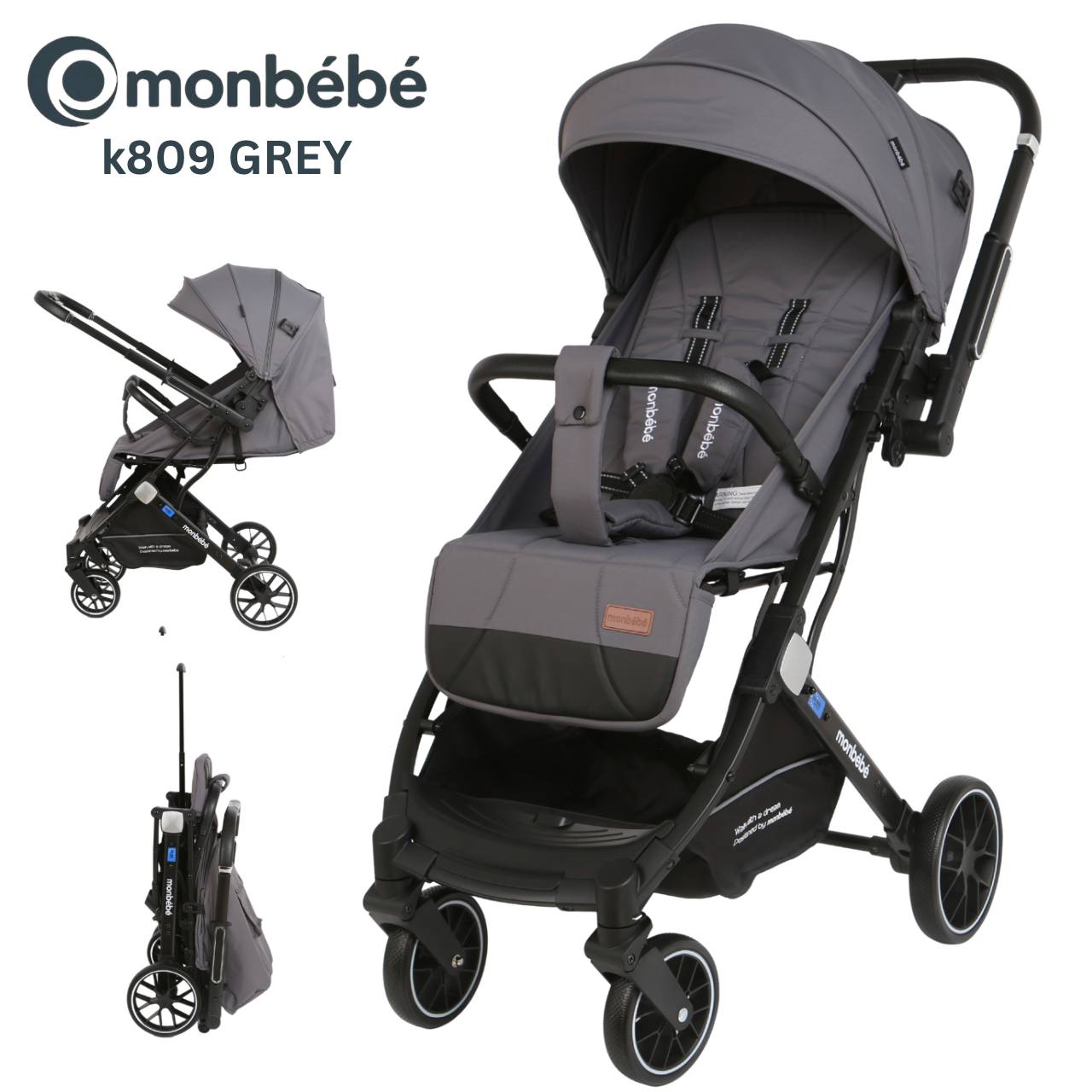 عربة أطفال MonBébé k809  خفيفة الوزن ومثالية للسفر