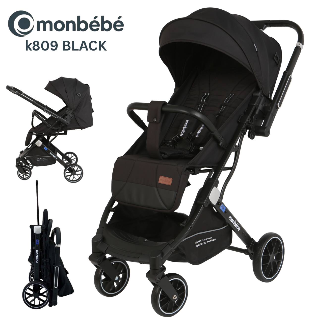 عربة أطفال MonBébé k809  خفيفة الوزن ومثالية للسفر
