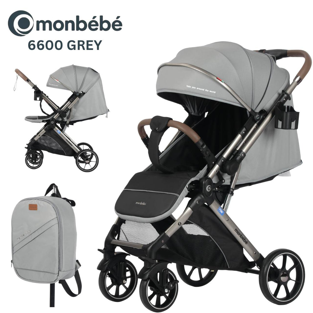 عربة أطفال  MonBébé 6600خفيفة وقابلة للطي للسفر